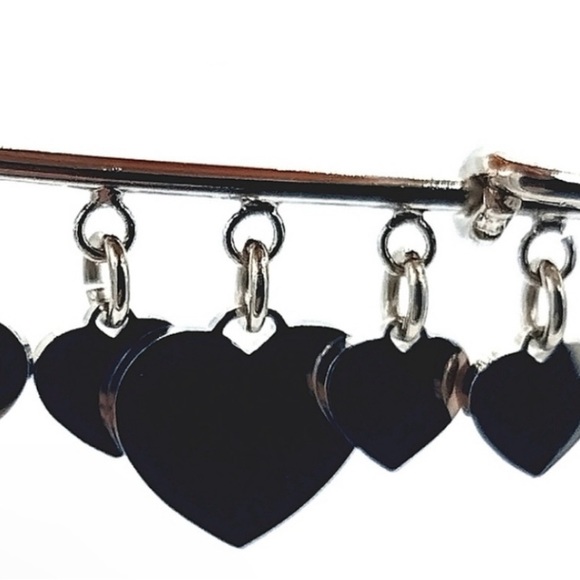 Vintage COACH Red heart safety pin brooch Hangbag backpack charm - Picture 4 of 6